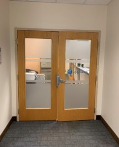 Double Doors to enter suite