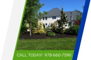 Beautifully landscape yard with Call today 978-660-7590 text
